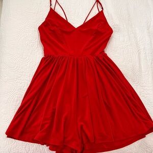 Red Urban Outfitters Romper